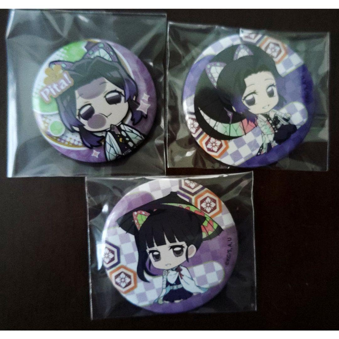 Amazon | 鬼滅 胡蝶しのぶ 栗花落カナヲ 缶バッジ 3点セット